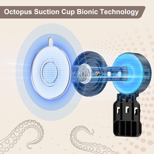 JOTPE Shower Caddy Suction Cup 2 Pack, No Drilling Shower Organizer for Bathroom with Large Capacity, Storage Suction Powerful Max Hold 40 lbs, Waterproof & Removable Bathroom Shelf, Black - color: black, size: Extra large