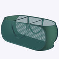 Up Laundry Hamper - Collapsible Mesh up Laundry Basket, 3 Compartments Collapsible Mesh Laundry Baskets Clothes Foldable Tote with Handle for Bathroom, College Dorm, Travel (Green)
