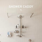 simplehuman Adjustable and Extendable Shower Caddy XL, Stainless Steel and Anodized Aluminum - style: Extra-Large
