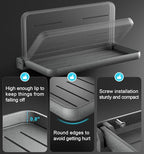 Aluminum RV Folding Wall Shelves 12 Inch Collapsible Fold Down Bookshelf for Camper - Small Foldable Trailer Interior Hidden Bedside Storage Rack 2 Pack - size: 2 Pack