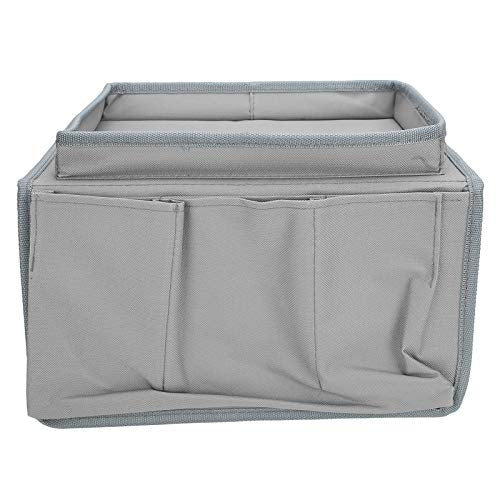 Shanrya Sofa Armrest Organizer Caddy, 4 Pockets Couch Armchair Caddy TV Gray