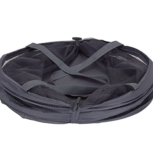 Household Essentials 2027-1 Pop-Up Collapsible Mesh Laundry Hamper | Charcoal - color: Charcoal