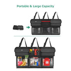 Oasser Trunk Organizer for Car, Hanging Car Organizer with 6 Large Pockets 3 Adjustable Straps 43.3x19 Inch - size: Regular-43.3x19in