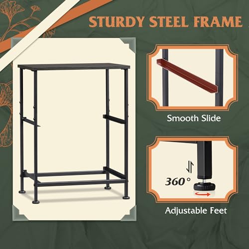 WLIVE Night Stand Set 2, Nightstand with 2 Fabric Drawers, Small Dresser for Bedroom, Bedside Table for Small Spaces, Dorm, Charcoal Black Wood Grain Print - color: Charcoal Black (Set of 2), size: 11.8"D x 15.7"W x 20.9"H