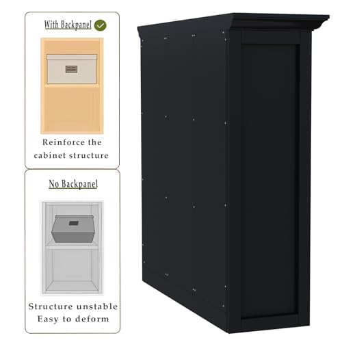 OSCHF Cube Storage Bookcase with Base - Wooden 3 Tiers Floor Standing Open Shelf Cabinet for Home and Office, 9-Cube Lattice Bookshelf, Black - color: Black, size: 9-Cube