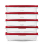 Rubbermaid EasyFindLids Meal Prep Containers 5.5 Cup Red - color: Red, size: 5.5 Cup (10-Piece)