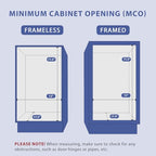 Pull Out Trash Can Under Cabinet: 7–11 Gallons Under Sink Trash Can for Kitchen Requires Min. Cabinet Opening 12"W X 17.5"D X 17.5"H - Cabinet Trash Can Pull Out Kit (Trash Can Not Included)