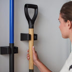 Duck Brand EasyMounts Wall Mounted Tool Organizer - Mop & Broom Holder for Garden, Shed & Garage - 2 Pack - size: 2 Pack, style: Tool Holder