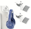 2-Pack Monitor Stand for Headphones and Headsets, Clamp-On Adjustable Headset Holder Space-Saving Desk Organizer(White) - color: 2-Pack White