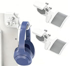 2-Pack Monitor Stand for Headphones and Headsets, Clamp-On Adjustable Headset Holder Space-Saving Desk Organizer(White) - color: 2-Pack White