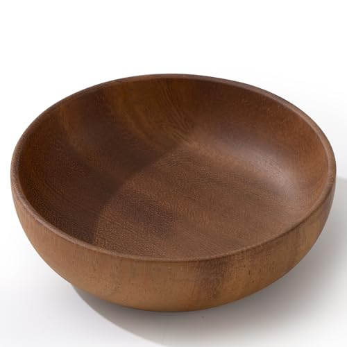 4.7inch Small Round Keys Bowl for Entryway, Acacia Decorative Bowl for Organizing Tabletop Decorative Organizer Basket for Keys Wallet Cell Phone for Fruit Candy Cracker