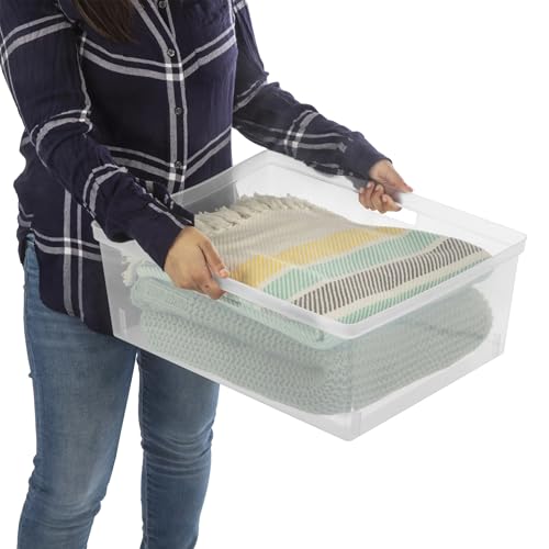 Plastic 5 Drawer Wide Tower, Black - color: Black and Clear TWO