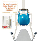 ORLESS Over The Door/Wall Mount Ironing Board Hanger, Laundry Room Iron and Ironing Caddy Board Storage Holder White - color: Regular White