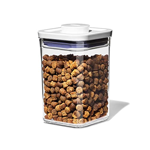 OXO Good Grips Pet POP – 1.1 Qt/1 L | Ideal for up to 1lb of treats | Airtight Dog and Cat Food Storage Container | BPA Free - size: Pet POP 1.1 Qt
