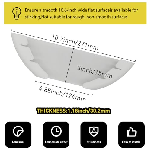 Universal Pot Lid Organizer for Cabinet, 5 Pcs Pan Lids Organizers Inside Cabinet Door Wall Mount Pots Top Storage Rack Holder for Kitchen, Fits 6" to 13.5" (5pcs white) - color: 5pcs white