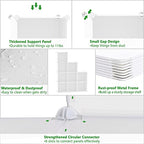 C&AHOME Cube Storage, 9-Cube Bookshelf, Plastic Closet Cabinet Organizer, DIY Stackable Bookcase, Modular Shelving Units Ideal for Home, Office, Kids Room, 36.6" L x 12.4" W x 48.4" H Milky UPCS09M - color: Milky