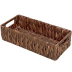 Handwoven Wicker Storage Basket-Hyacinth Material,Toilet Paper Holders with Handles,Storage Baskets for Organizing Living Room,Bedroom,Closet