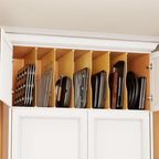 SpaceAid 6 Pack Tray Dividers for Cabinets, Pressboard Kitchen Cookie Baking Sheet Organizer for Cabinet, Vertical Pan and Trays Organizers for Pantry Storage - size: 6 Pack (23.5"D x 23.7"H)