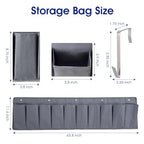 2 Pcs RV Shoe Pockets 10 Pockets Heavy Hanging Bedside Storage Organizer Bedside Shoe Organizer with Sturdy Hooks Storage Pocket Hangs on bed for Shoes Toys and Tool Accessories