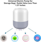 Electric Air Pump for Vacuum Storage Bags, Portable Vacuum Pump for Various Space Saver Bags, Vacuum Storage Bag Pump for Compression Quilts, Clothing (Storage Bag Not Included)