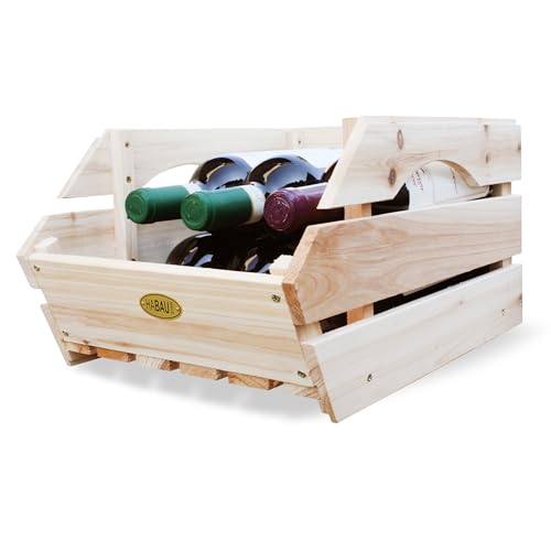 Wood Potato Onion Storage Bins - Wooden Stackable Produce Basket - Fruit Vegetable Storage for Kitchen Pantry Organization, Set 3 Pieces - color: Clear