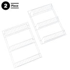 Over the Door Organizer - 6-Tier Adjustable Pantry Shelves and Rack for Kitchen Organization - Organization and Storage by Lavish Home (White) - style: 6-TIER ADJUSTABLE