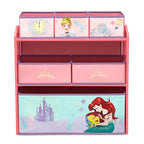 Delta Children Design & Store 6 Bin Toy Storage Organizer, Disney Princess - color: Disney Princess
