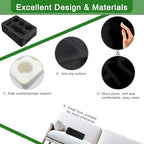 Couch Bed Cup Holder Pillow, Nisdoing 5 Hole Couch Drink Holder! Keep Drinks Hand Side and KeepTemp, Prevent Spills and Use Anywhere.Cup Holder for Couch, Bed,Camping,RV,Car,Beach.Black - color: Black