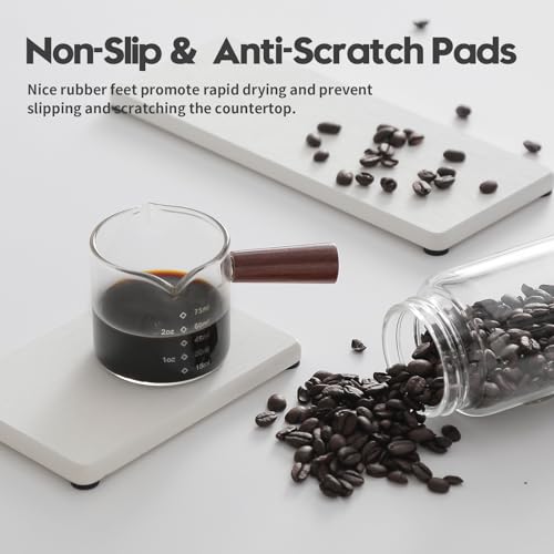 Razborci 3PCS Bathroom Sink Vanity Trays, Quick Stone Drying Mat Dish Soap Dispenser Sponge Holder for Kitchen Counter, Diatomaceous Earth Water Absorbing Caddy Organizer, White - color: 3 Pack - White, size: 9" X 3.5"