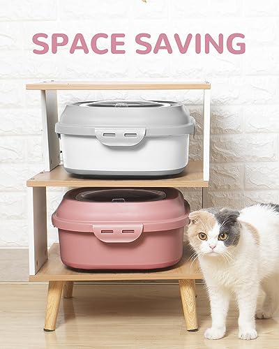 30-35 Lbs Dog Food Storage Container Collapsible Dog Food Container with Airtight Lids, Wheels, Scoop and 2pcs Food Storage Containers, Large Pet food storage for Dog, Cat (Pink) - color: Pink