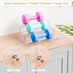 Yieach 2 Pack Tiered Spice Rack Organizer for Cabinet,Pantry,3 Tier Clear Acrylic Spice Rack Organizer & Holder,Step Shelves for Vitamin,Medicine Bottle,Jar,Can,Condiment Organizer and Seasoning Shelf