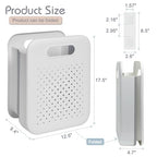 Goderewild Large Collapsible Laundry Basket, Space-Saving Wall-Mounted Hamper Organizer for Home, Dorms, RVs, Measures 13" x 9.5" x 17.5" In - size: L - 13”×17.5”(h)