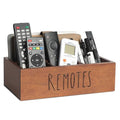 LBEMEY Acacia Wood Remote Control Holder, TV Remote Holder, Remote Organizer for Table,Home,Living room, bedroom for Wooden Remote Box (Brown, XL,for 6+ Remote Controls) - size: XL,for 6+ Remote Controls