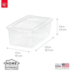 IRIS USA 20-Pack Storage Bins with Lids, 6 Quart, Shoe Boxes Clear Stackable Containers Organize Shoes Closet Shelves, Classroom Organization Teacher Tools, Game Storage - BPA-Free Plastic - size: 6 Qt, style: 20 Pack