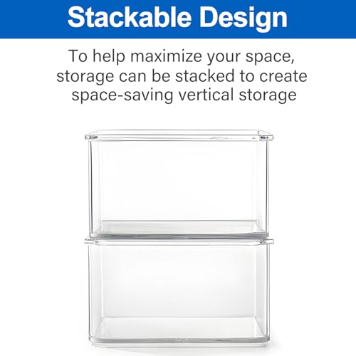 Hudgan 24 Pcs Small Drawer Organizer BinsSet, Stackable Drawer Divider Trays for Makeup Vanity, Bathroom, Office Desk, Straight Sides Tray Perfect for Craft Supplies, Cosmetics