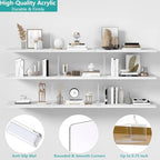 4 PCS Shelf Dividers for Closet Organization Acrylic Clear Closet Shelf Divider for Wooden Shelving Suitable for Wooden or Vertical Shelves Or Bedroom, Kitchen and Office - size: 4 pcs