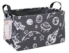 FANKANG Storage Basket,Nursery Hamper Canvas Laundry Basket Foldable with Waterproof PE Coating Storage, Office, Bedroom, Clothes,Toys (Rec-Space Planet) - color: FK-Rec-Space Planet