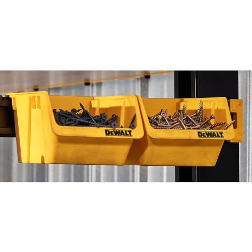 DEWALT Plastic Bins, 10lb Capacity, Workshop Storage System Compatible (DWST82813) (Pack of 3) - size: Pack of 3