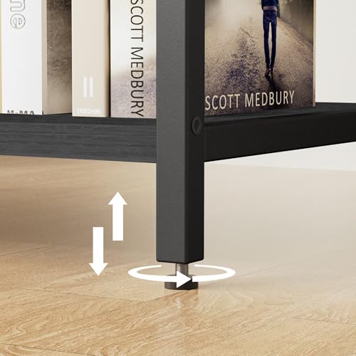 Coat Rack With Hanging Rod, Garment Rack With 3 Wooden Shelves and 4 Hooks, Freestanding Hall Tree, Industrial Clothes Rack Stand Organizer, Black - color: Black, style: with Top Shelf
