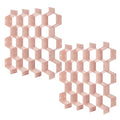 Poeland Drawer Divider Organizer Adjustable DIY Grid Honeycomb Drawer Divider for Underwear Belt Scarf Socks Pink 2 Pack - color: Pink(2pack)