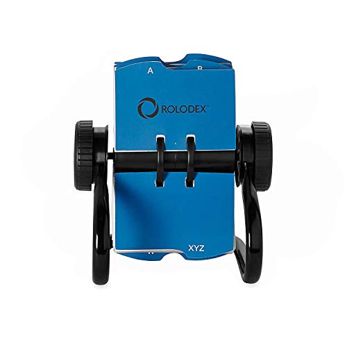 Rolodex Rotary Business Card File 400-Card Capacity Black