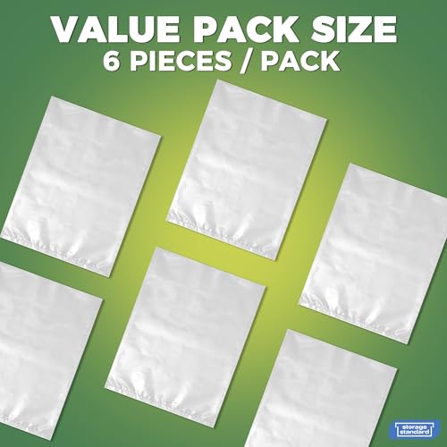 Storage Standard 6-Pack Large Clear Plastic Bags for Storage - Waterproof Extra Large Plastic Bags with Zip Ties, Heavy-Duty Cover for Luggage, Suitcases, Strollers & Travel Gear - 40 x 60 Inches - size: 40'' x 60''