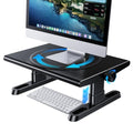 Monitor Stand Riser for Desk,360°Rotation Freely Height Adjustable by Knob,4.4-5.8 Inches,Ergonomic Monitor Stand Mount, Desktop Monitor Stand Riser for Computer,Laptop,Printer,Tv,Black