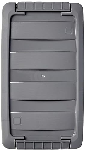 Amazon Basics Plastic Storage Containers with Secure Latching Lids, Stackable Organization Bins for Organizing, Clear/Grey, 5 Quart, Set of 10 - size: 5 Qt. - 10 Pack