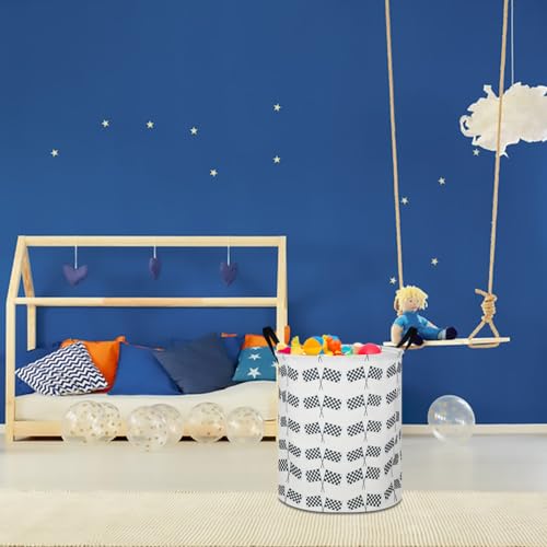 CLOCOR Kids Laundry Basket,Waterproof Baby Boys Nursery Hamper,Collapsible Fabric Storage Container,Toys Bin,Room Decor,Gift Basket（Racing - color: Racing
