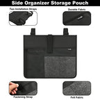 Cosmos Armrest Chair Side Organizer Bedside Caddy Organizer Bunk Bed Storage Bag Armchair Wheelchair Hanging Side Pocket Bag for Ipad, Tablet, Phone, Remote Control, Magazines, Books & Water Bottle