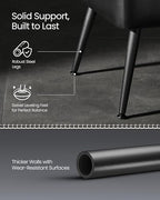 VASAGLE EKHO Collection - Storage Ottoman Bench, Entryway Bedroom Bench, 15 Gallons, Synthetic Leather with Stitching, Mid-Century Modern, Safety Hinges, Loads 660 lb, Ink Black ULOM074B01 - color: Ink Black, style: 15-Gallon Storage Bench