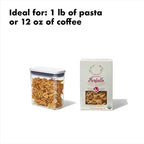 OXO Good Grips POP Container, 1.2 Qt - Rectangle - Pasta, Transparent - color: White, size: 1.2 Qt - Rectangle