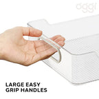 Oggi Cabinet / Drawer High Wall Storage Bin (12" x 8.75" x 5") (Pack of 2) - size: 12" x 8.75" x 5" (Pack of 2)