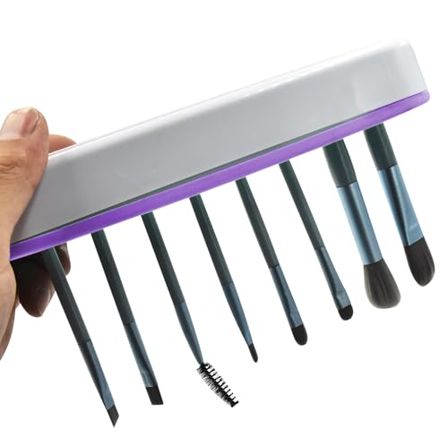 4 PCS Multi-Purpose Cosmetic Storage Box, Desktop Organizers Silicone Make Up Brush Storage Stand, Desktop Storage Box for Eyeliner Pencil, Painting Brush (Green/Pink/Grey/Purple) - color: Green+Pink+Grey+Purple